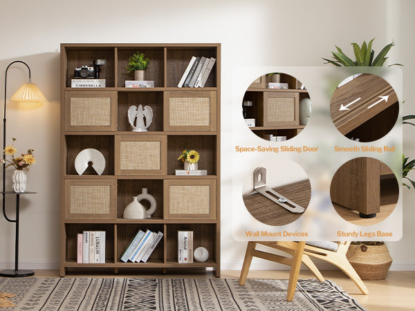 Savanna Rattan Bookcase