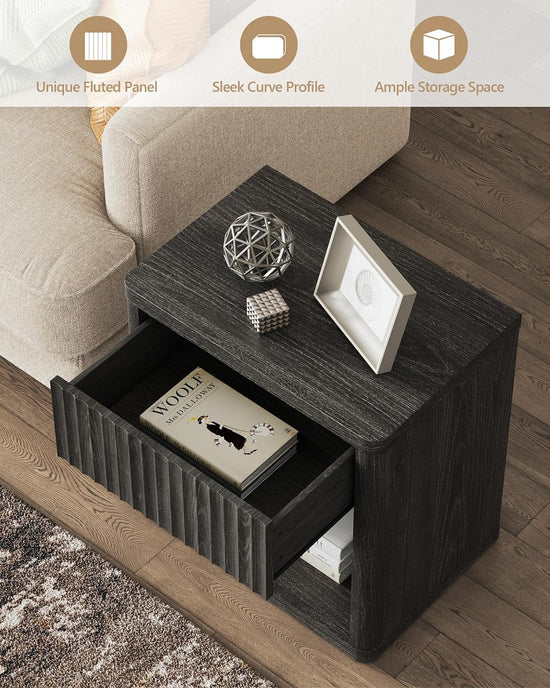 Cas Night Stand with Single Drawer