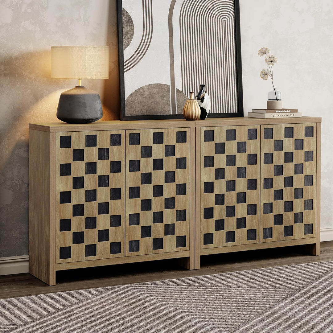 Checkered Sideboards with Doors