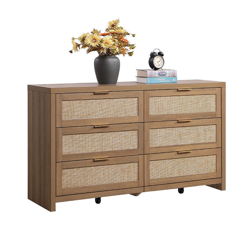 Savanna Wood Dresser, 6 Drawers