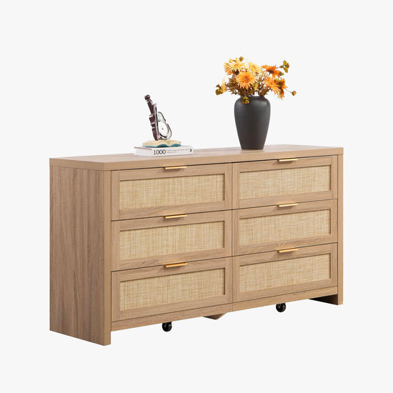 Savanna Wood Dresser, 6 Drawers