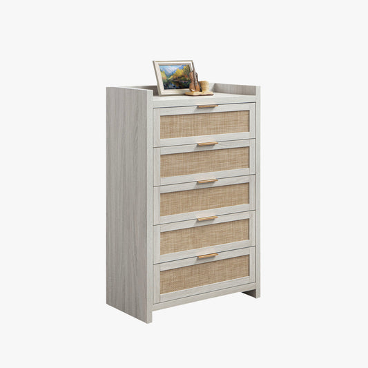 Savanna Wood Chests of 5 Drawers