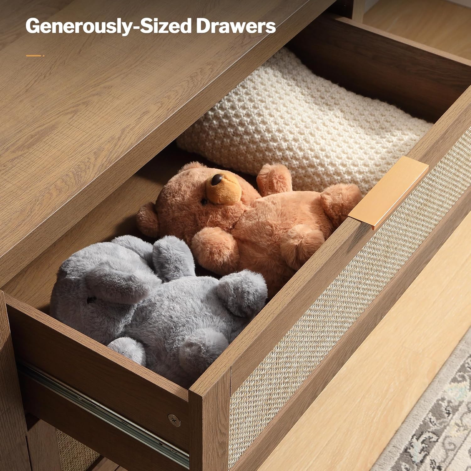 Savanna Wood Dresser, 6 Drawers - Sicotas