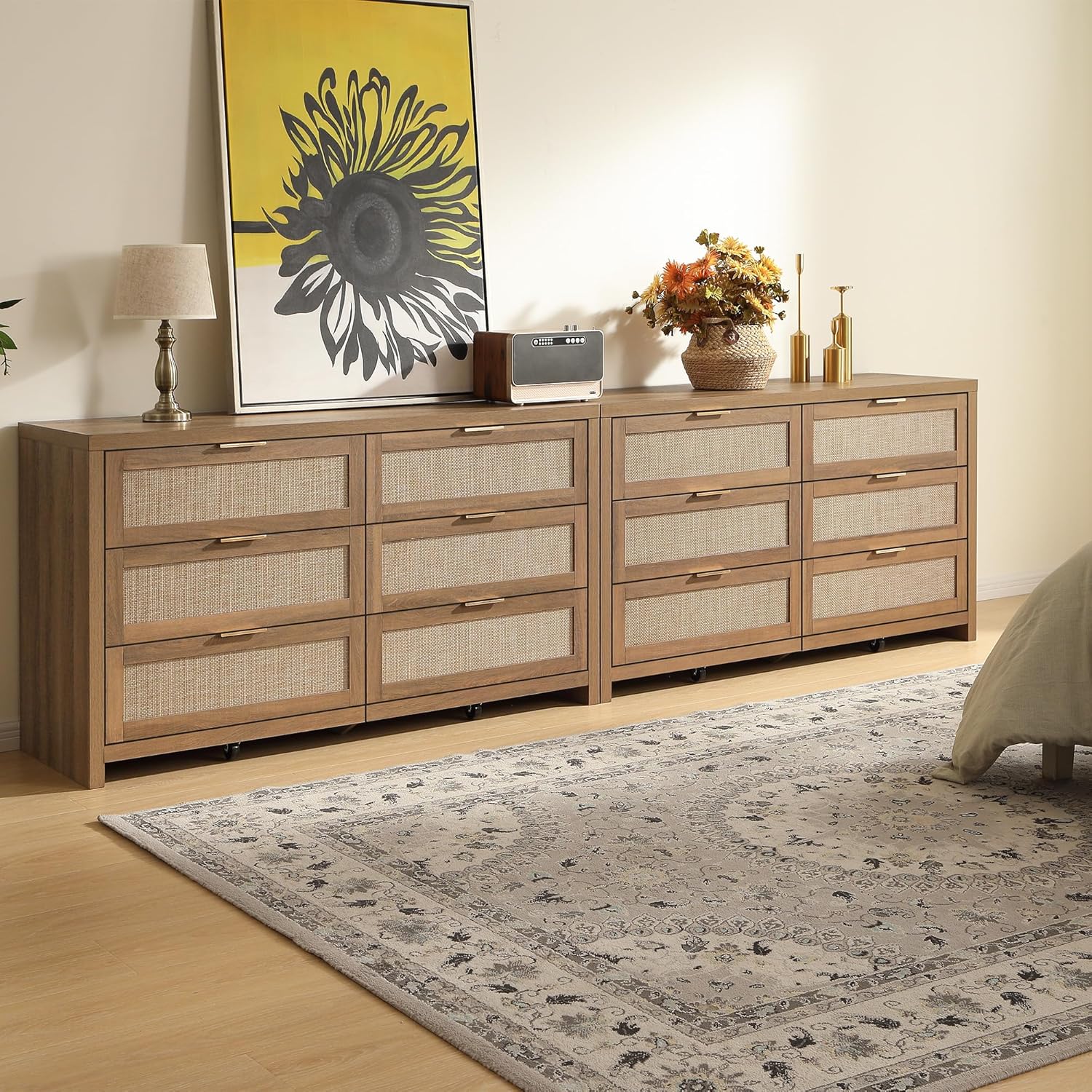 Savanna Wood Dresser, 6 Drawers - Sicotas