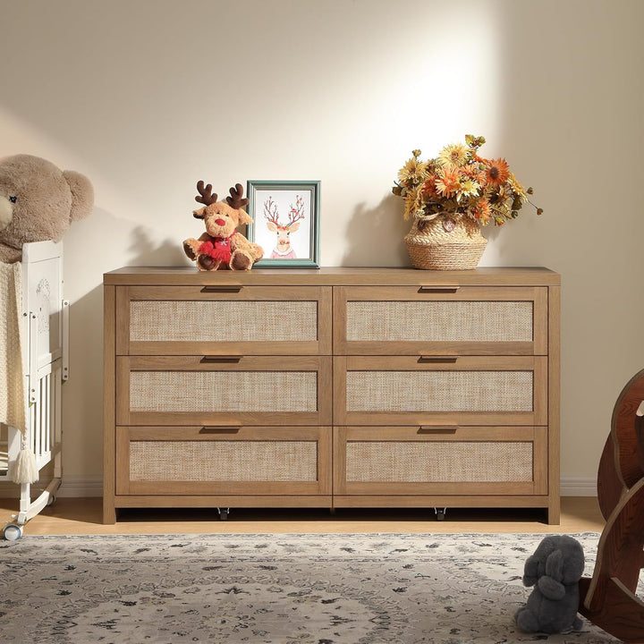 Savanna Wood Dresser, 6 Drawers