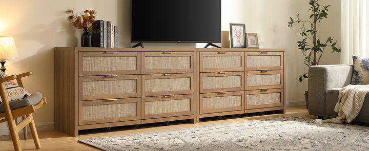 Savanna Wood Dresser, 6 Drawers