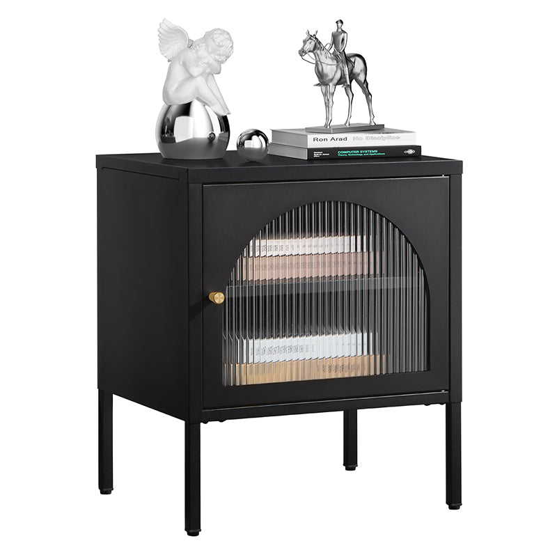 Modern Corrugated Glass Nightstand