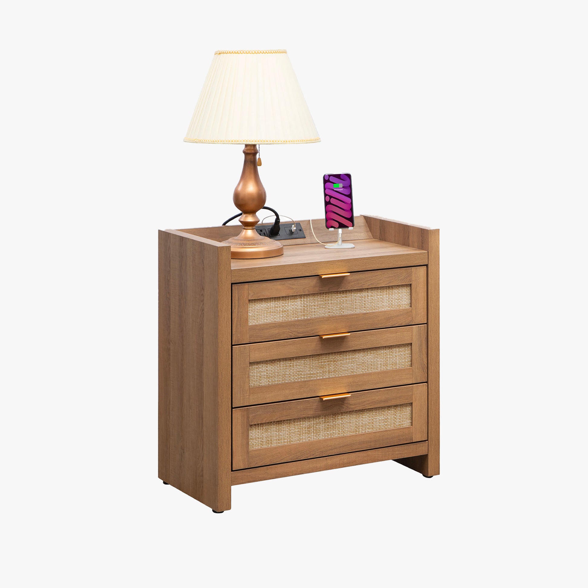 Savanna 3 Drawer Nightstand - Sicotas