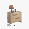 Savanna Nightstand with Charging Station - Sicotas