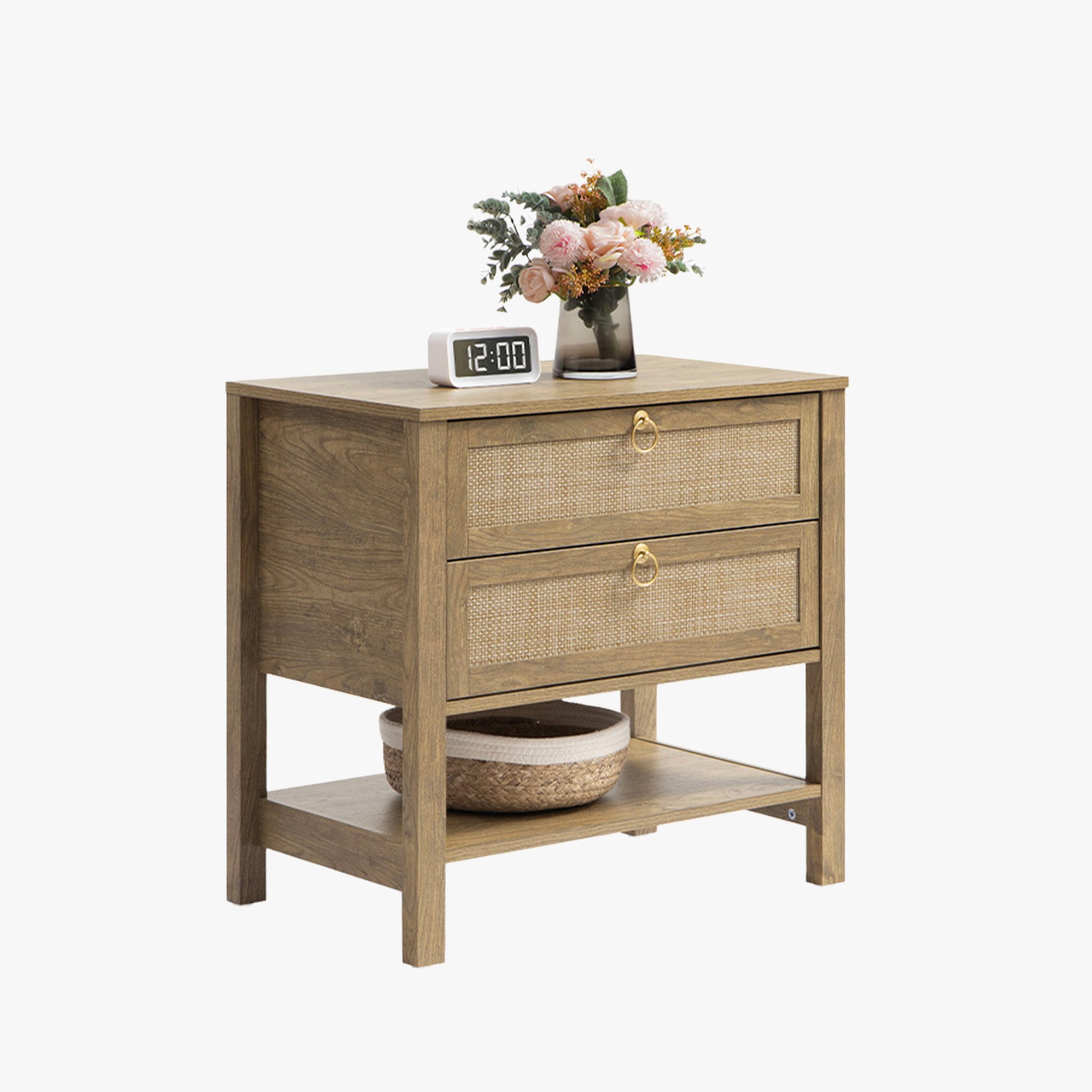 Terra Large Nightstand, 25.6Inch Height