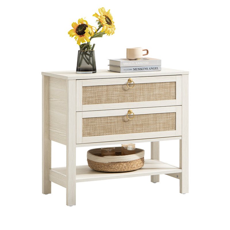 Terra White Nightstand, 25.6Inch Height - Sicotas