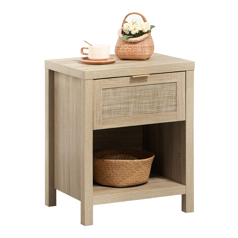 Boho Style Rattan Nightstands