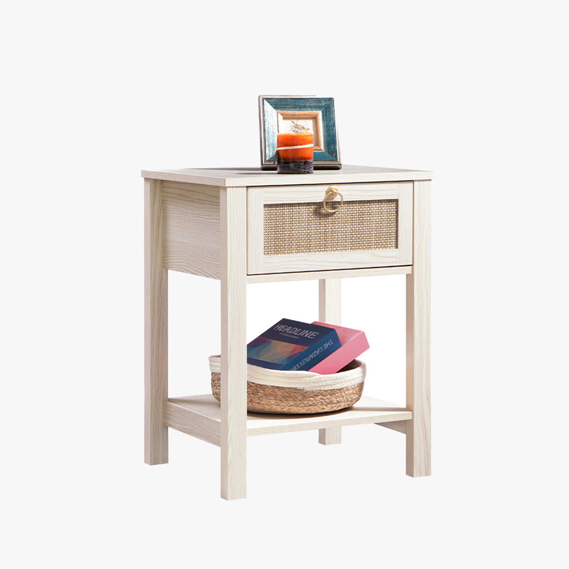 Savanna Bed Side Table with Doors