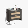 Savanna Nightstand with Charging Station - Sicotas