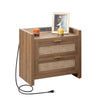 Savanna Nightstand with Charging Station - Sicotas