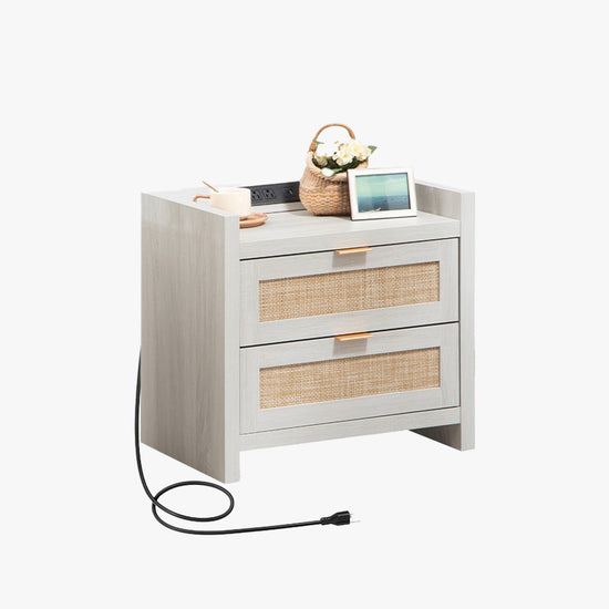 Savanna Nightstand with Charging Station