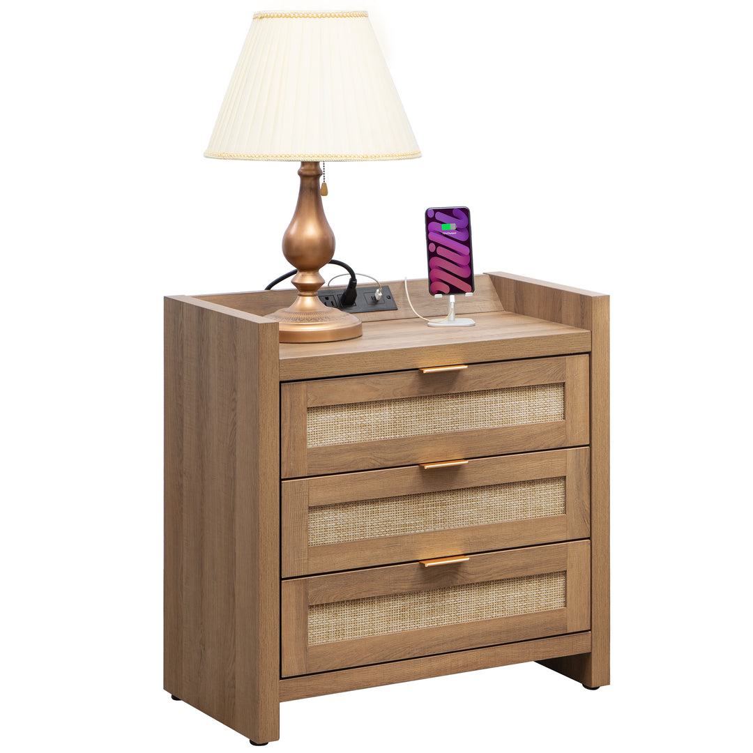 Savanna 3 Drawer Nightstand