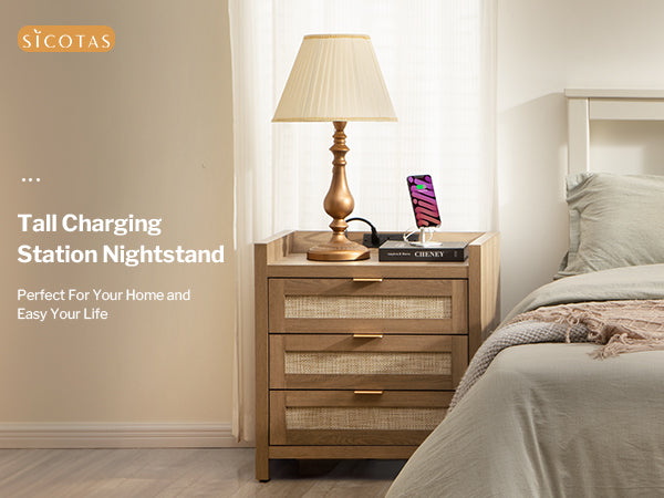 Savanna 3 Drawer Nightstand