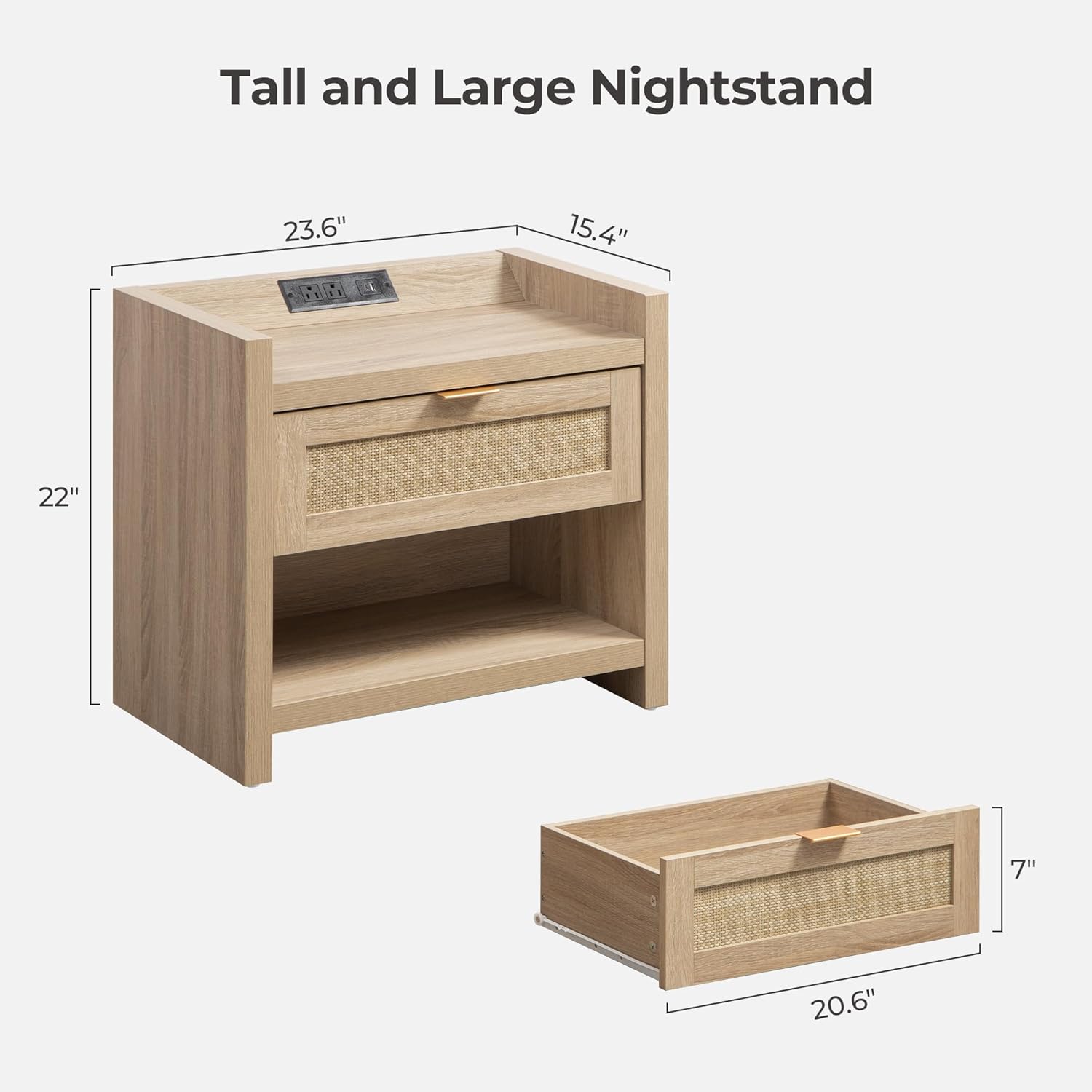 Savanna 1-Drawer Nightstands - Sicotas