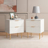 Opus Black Nightstands - Sicotas