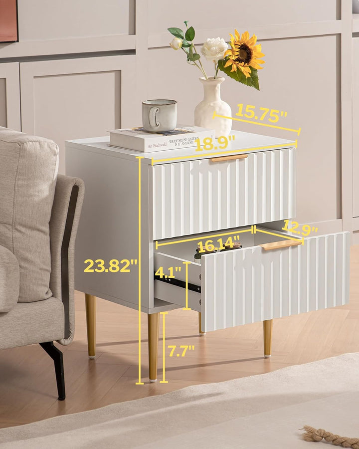 Opus Nightstands with Drawers