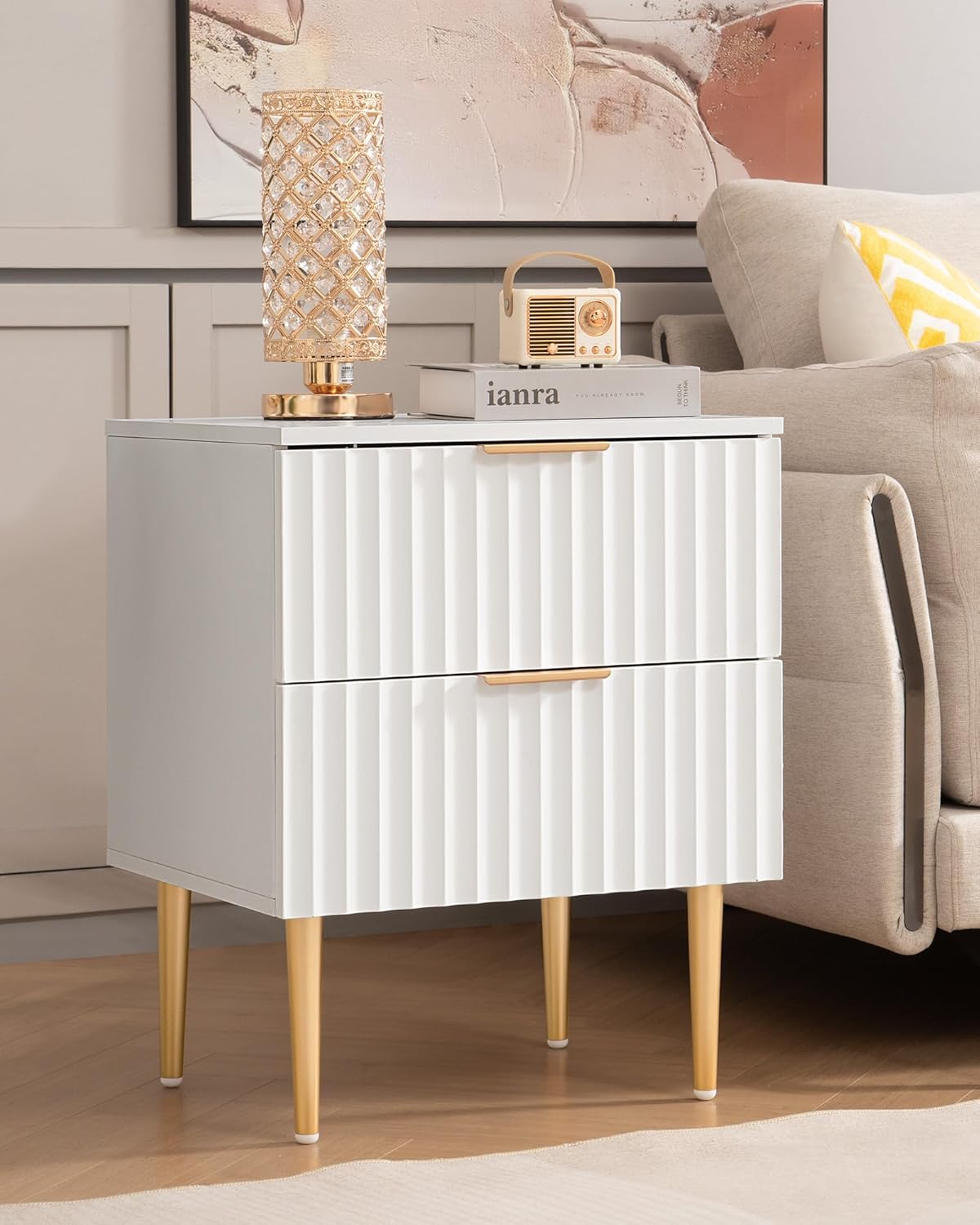 Opus Black Nightstands - Sicotas