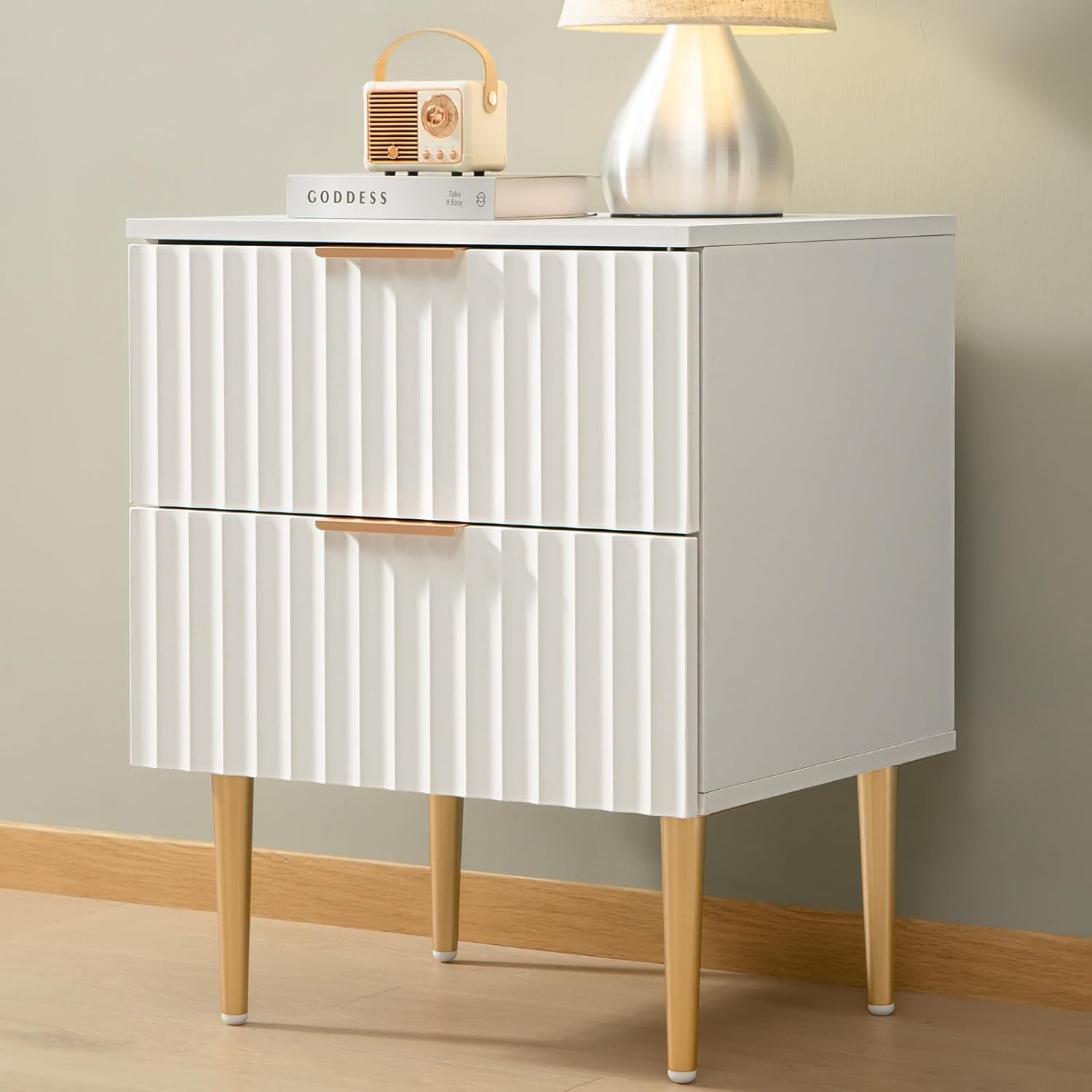 Opus Black Nightstands - Sicotas