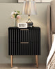 Opus Black Nightstands - Sicotas