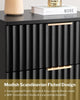 Opus Black Nightstands - Sicotas