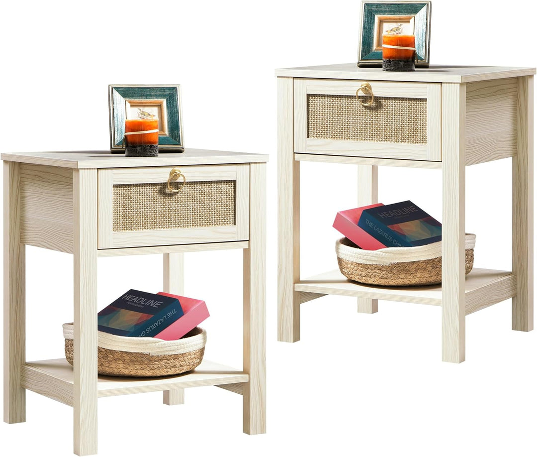 Savanna White Nightstands