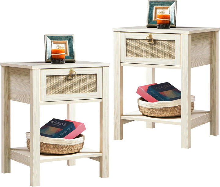 Savanna White Nightstands