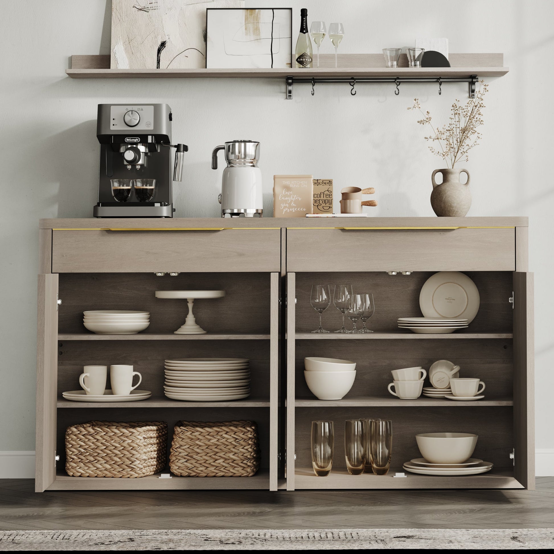 Cas Buffet Cabinet, 2 Drawers