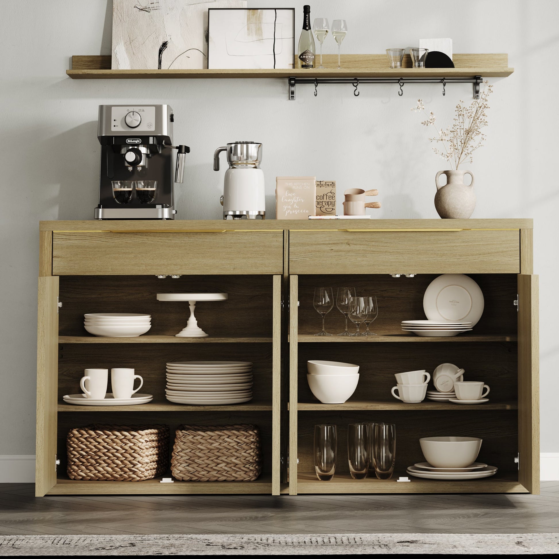 Cas Buffet Cabinet, 2 Drawers