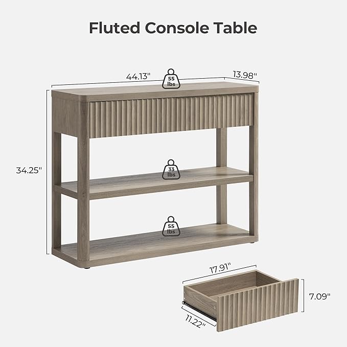 Cas Console Table with Drawers