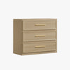 Crescent Nightstand, 3 Drawers