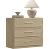 Crescent Nightstand, 3 Drawers