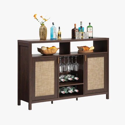 Savanna Bar Cabinet with Glass Holder - Sicotas