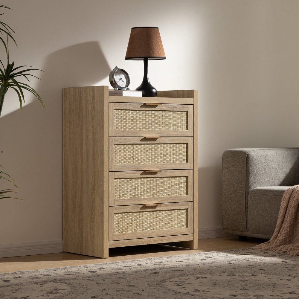 Savanna Wood Chest of 4 Drawers