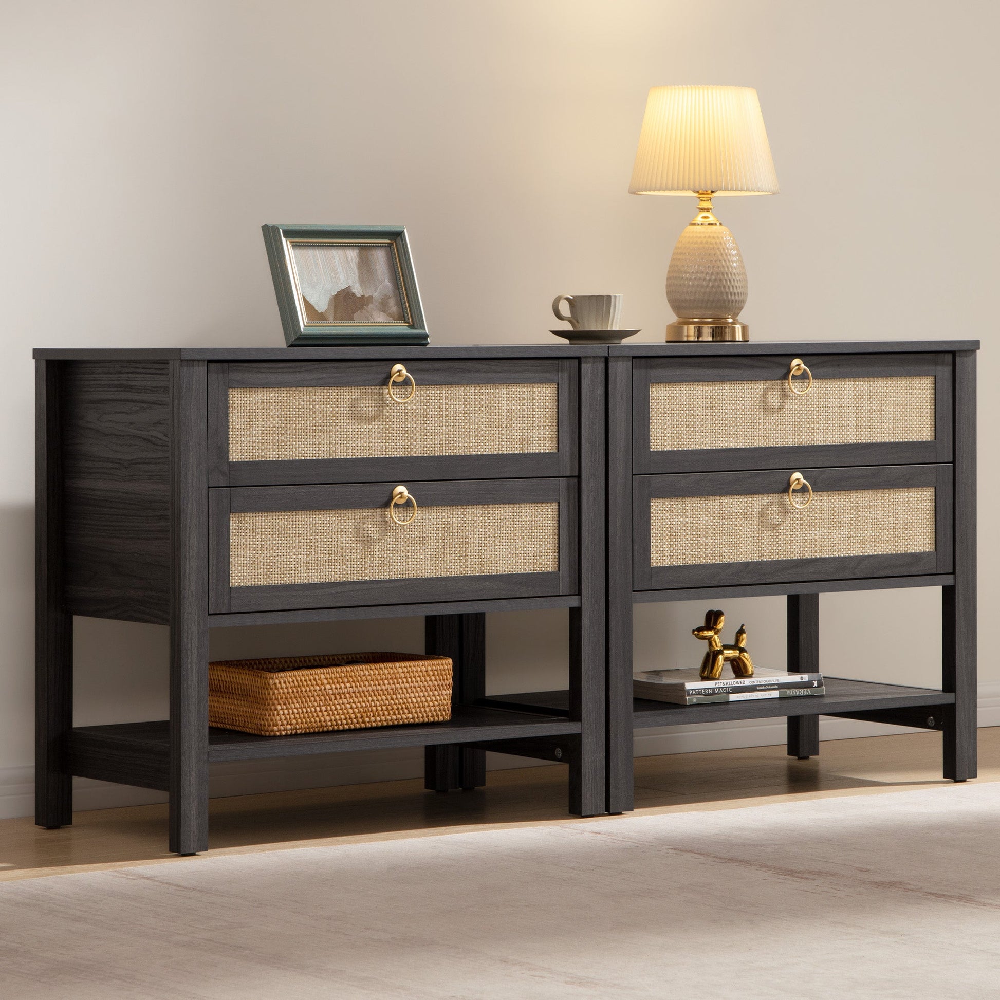 Terra High End Tables with Drawers