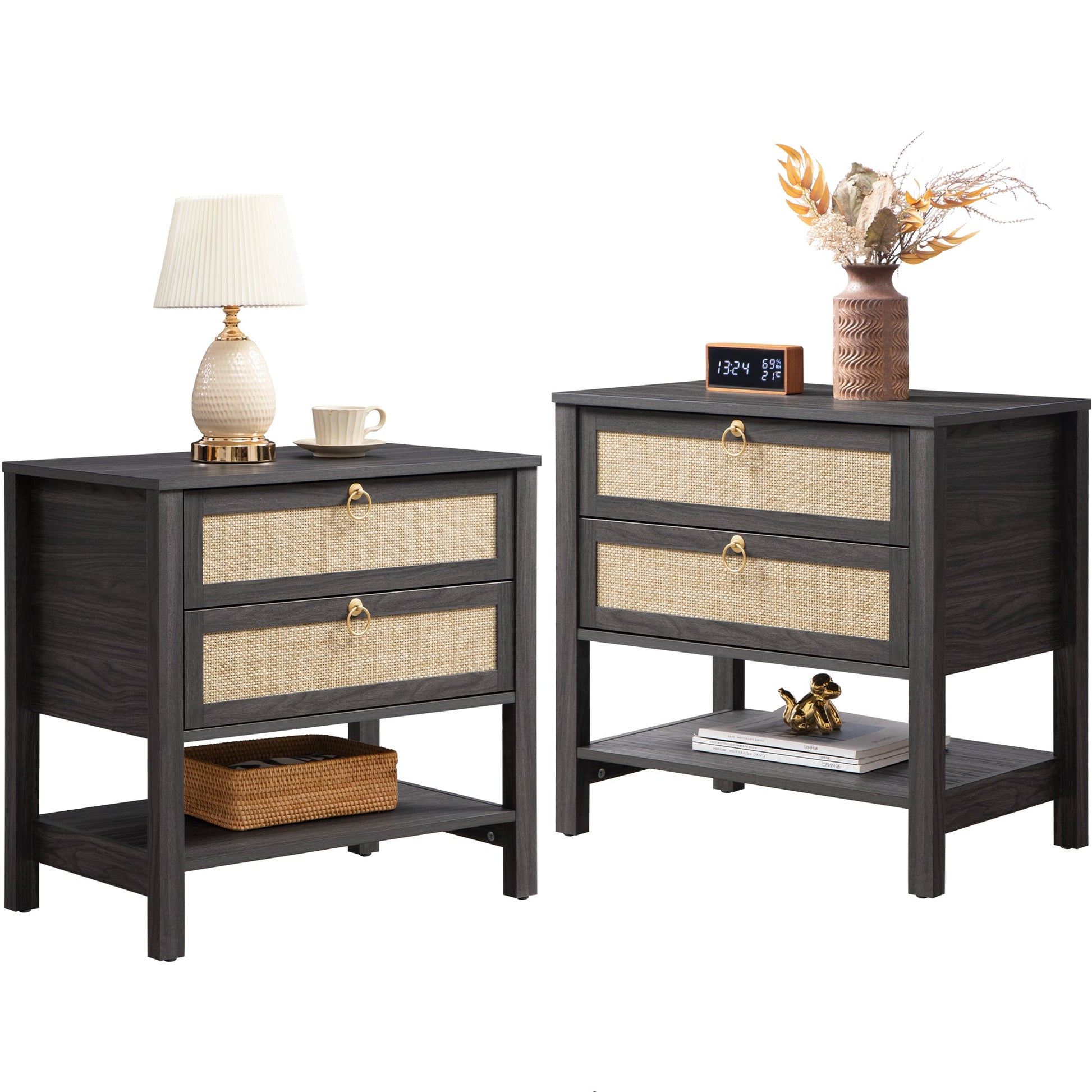 Terra High End Tables with Drawers