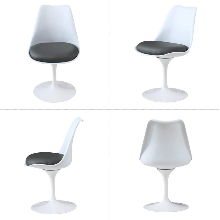 Swivel Dining Chairs,Faux Leather 2Pieces