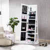 White Full Length Mirror with Jewelry Storage - Sicotas