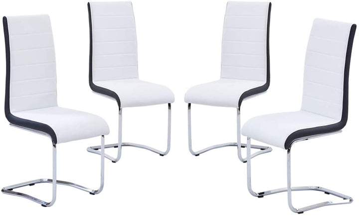 Arched Dining Office Chairs White 18.9Inch 2/4/6/8 Seaters Sicotas