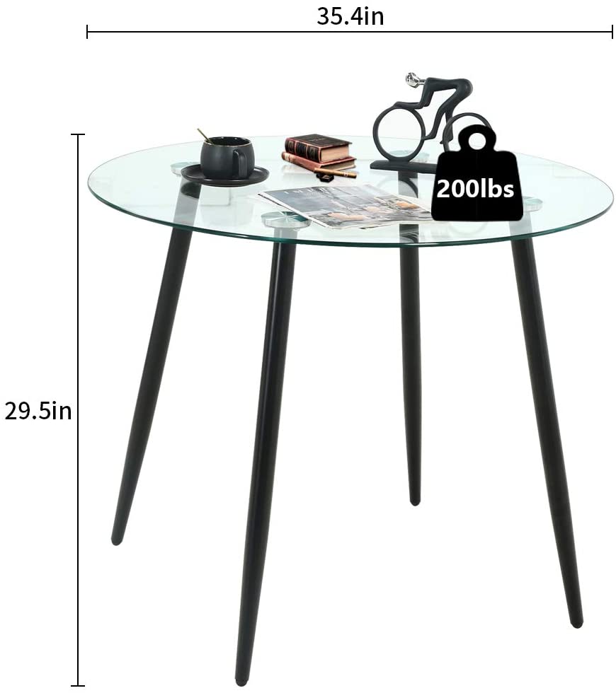 Round Coffee Dining Table for Kitchen Living Room Table