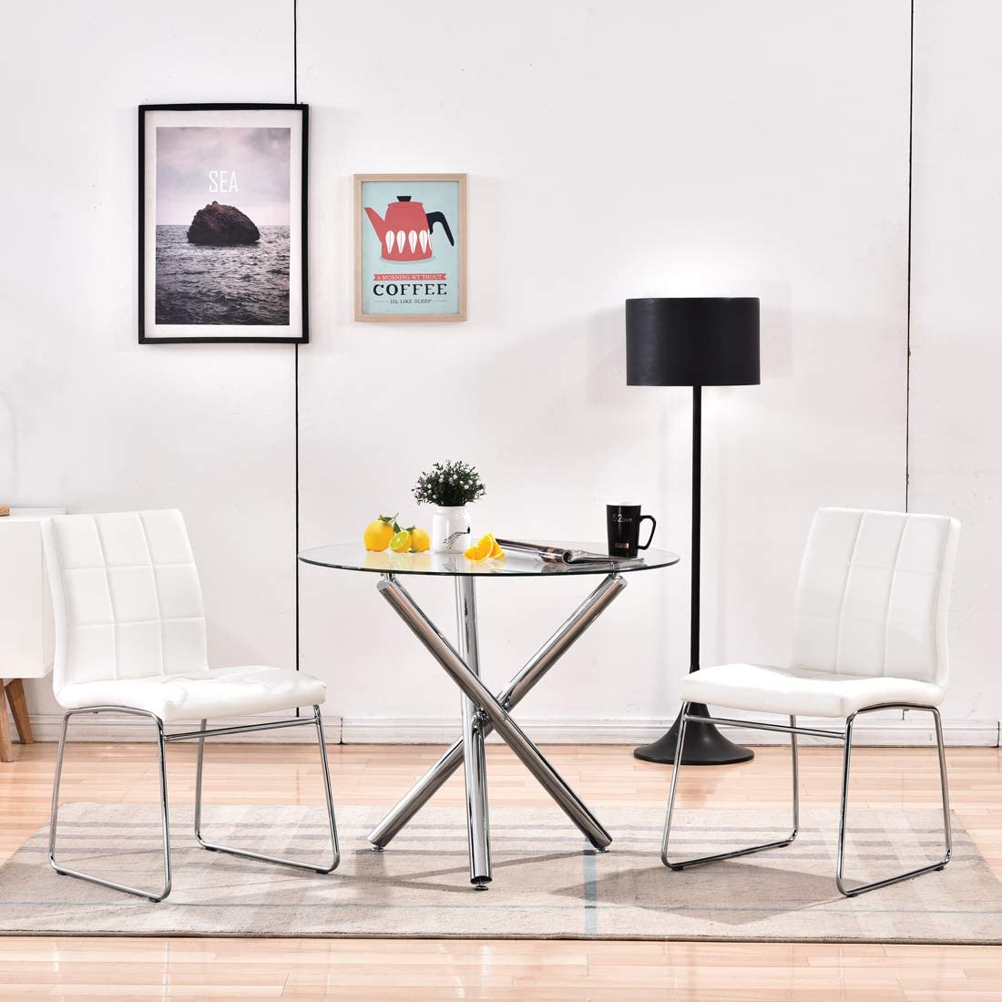 Small modern best sale dining chairs