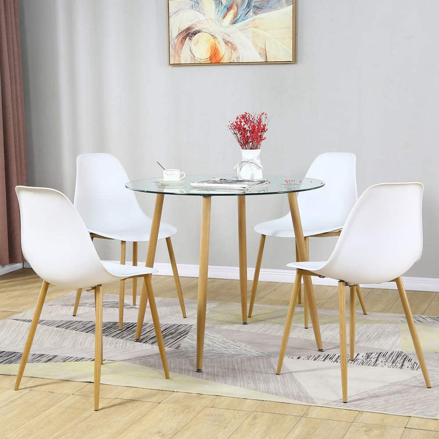 5Pieces Dining Table Set of 4 DSW Dining Chairs and 1 Kitchen Table
