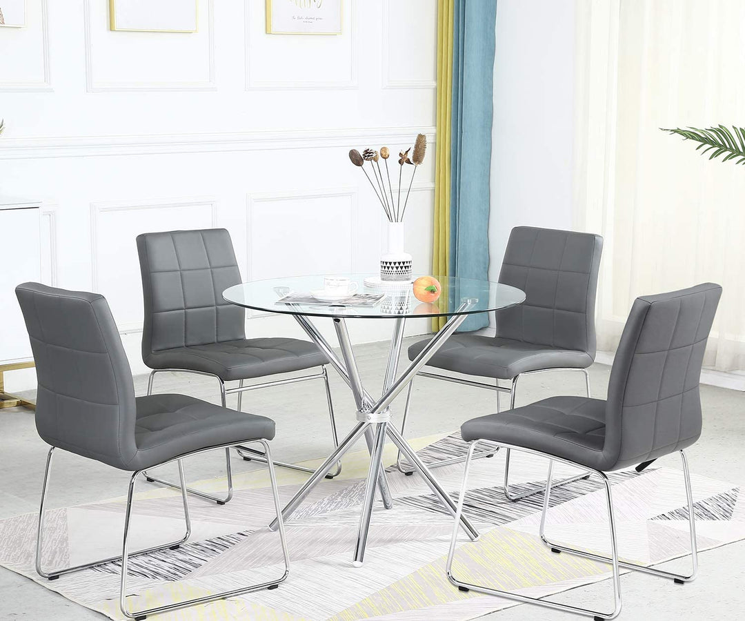Modern Round Dining Table Sets of 4 seaters Office Chairs and Tables