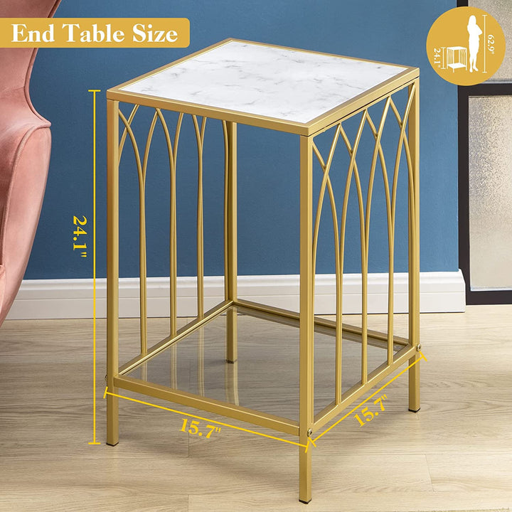 Size details of the end table for sofa