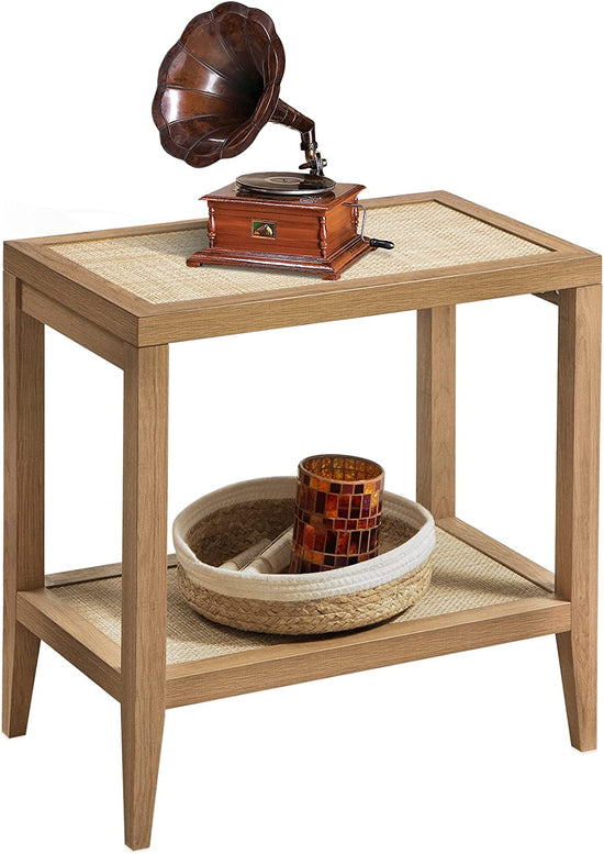 Savanna Rattan Boho End Table