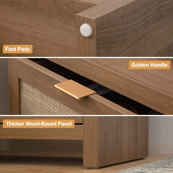 Savanna Nightstand with Charging Station